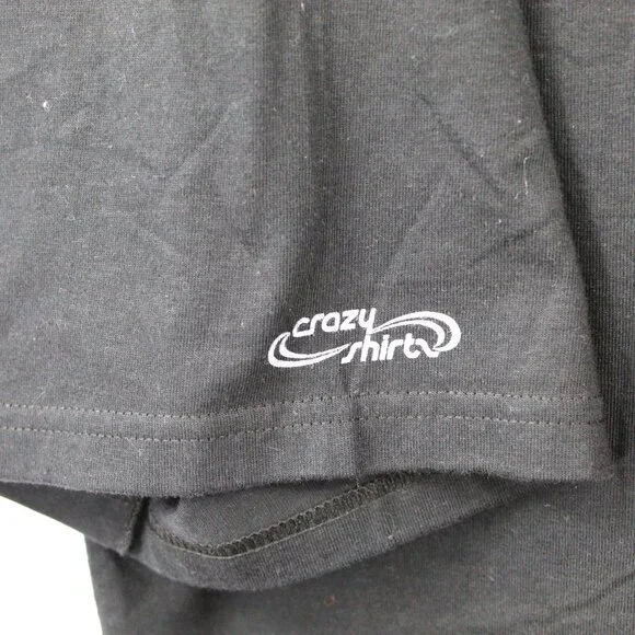 Vintage NWT Crazy Shirts 2000-2003 Hawaii T-Shirt XXL Tribal Diamond Black Y2K - Picture 4 of 5